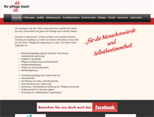 Tablet Screenshot of ihr-pflege-team.de